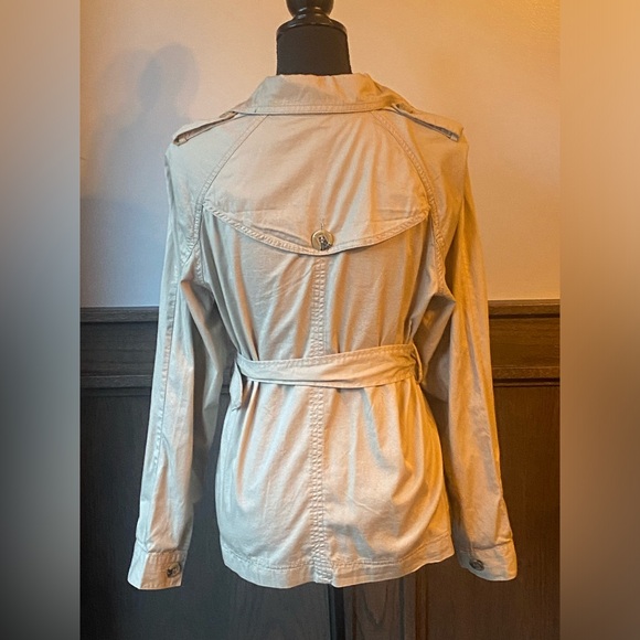 Sere Nade belted tan khaki cotton jacket size medium - Picture 5 of 8